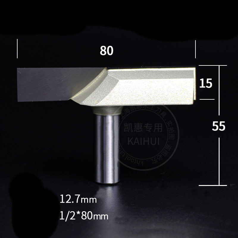 Bottom cleaning router bit for flattening and dado work