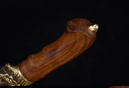 Hand forged boning knife with rosewood handle